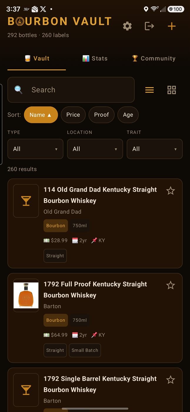 Bourbon Vault screenshot 1
